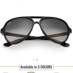 Ray Ban Black Unisex Aviator sunglasses
